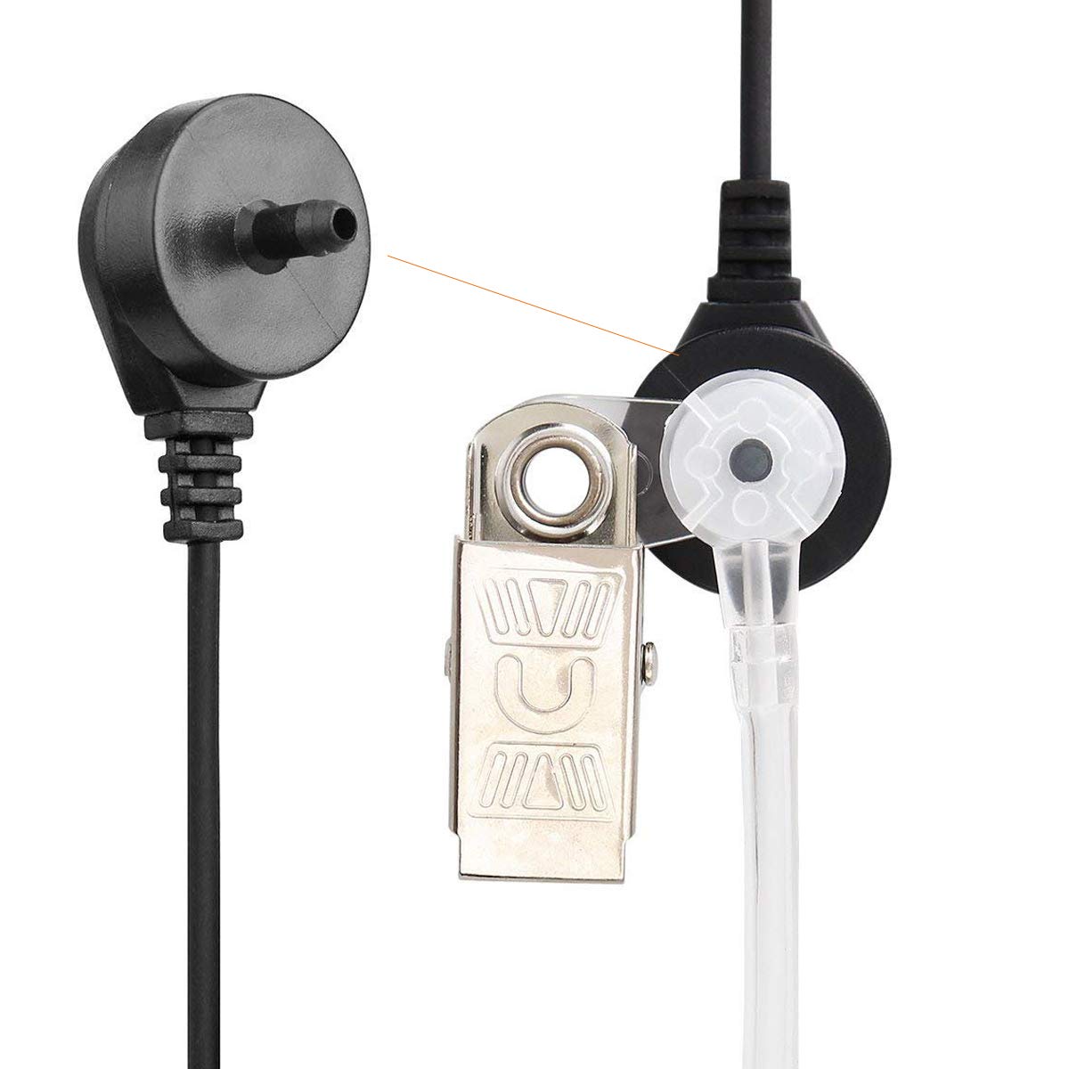 Retevis Słuchawki Walkie Talkie 1-pinowy 2,5 mm radiowy zestaw słuchawkowy kompatybilny z RT45 Motorola TLKR T82 T82 Extreme T92 H2O T60 T80 T80 Extreme T60 T61 T62 T81 Hunter T6200C dwukierunkowe