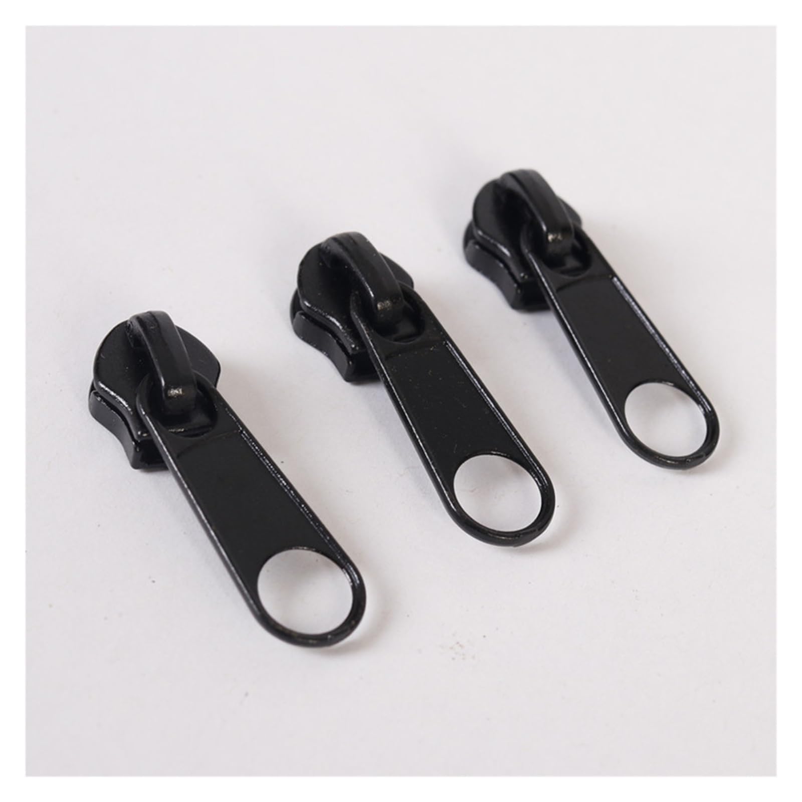 Kit de reparación de cremallera, 6 piezas de nailon con cremallera de cabeza corta de metal para equipaje