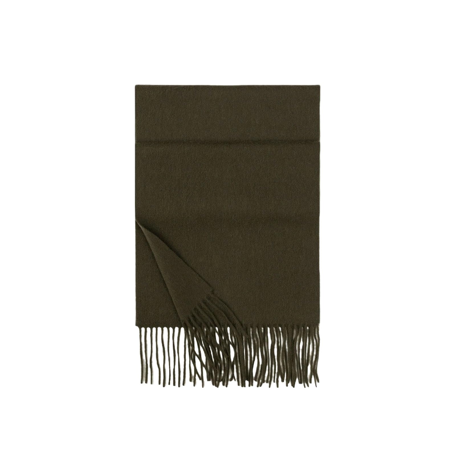 Schal Für Damen Winter Frau Form Wollschal Mode, Einfache Und Grundlegende Dicke Blase Shows-olivengrün-180 * 30 cm
