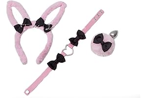 18+ Pastel Goth Pink Bunny Rabbit Sex Collar for Women