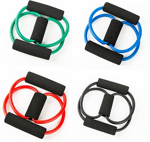 Miniatura 6 de Kisangel 15 Uds 8 Cordón Yoga Entrenamiento Banda de Resistencia Figura 8 Banda de Resistencia Bandas de Resistencia Ejercicio Bandas Elásticas de