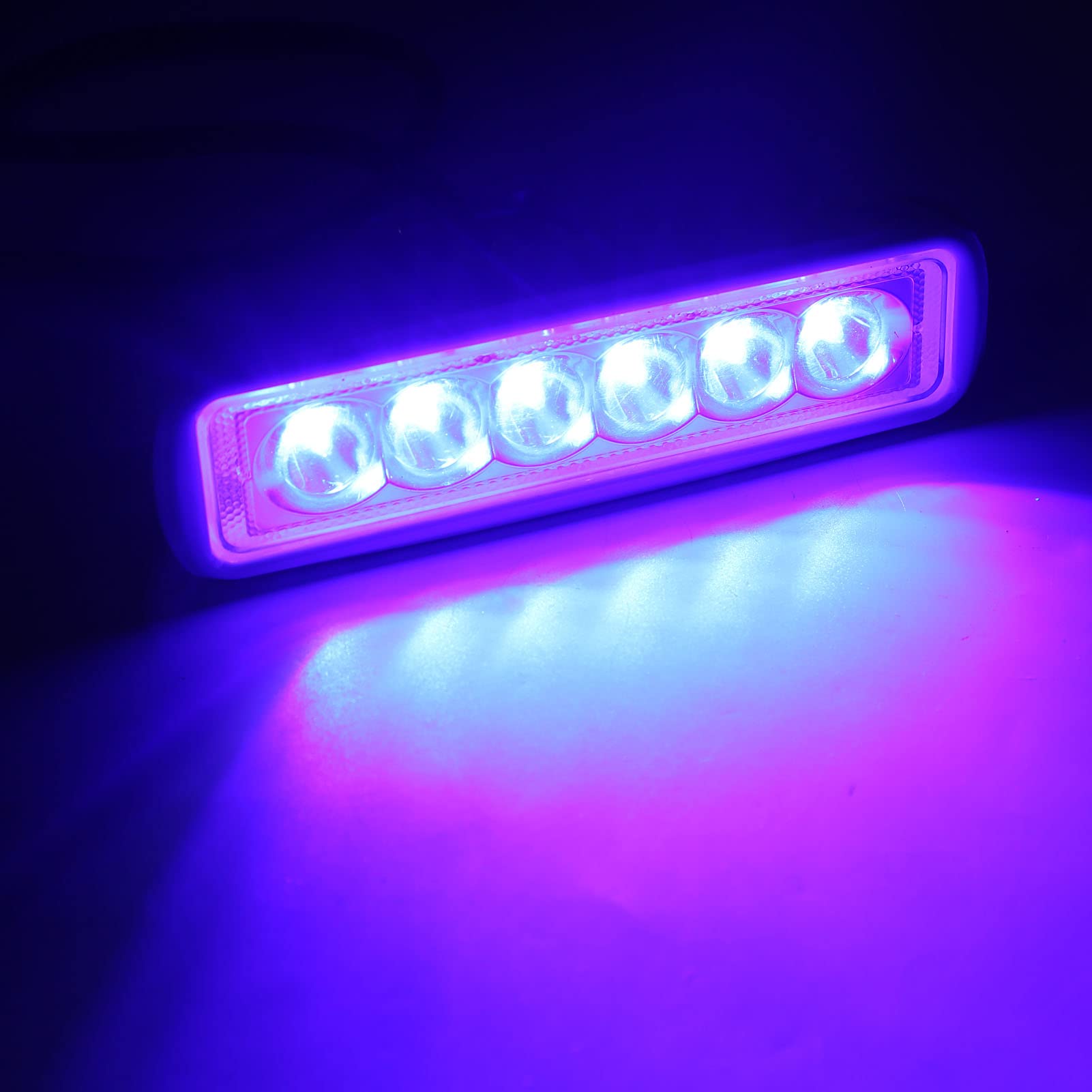 Luz De Trabajo LED Para Barcos, 12 V A 24 V CC, Focos Marinos LED A Prueba De Agua Para Automóviles, Yates, Iluminación Exterior(WHITE+BLUE)