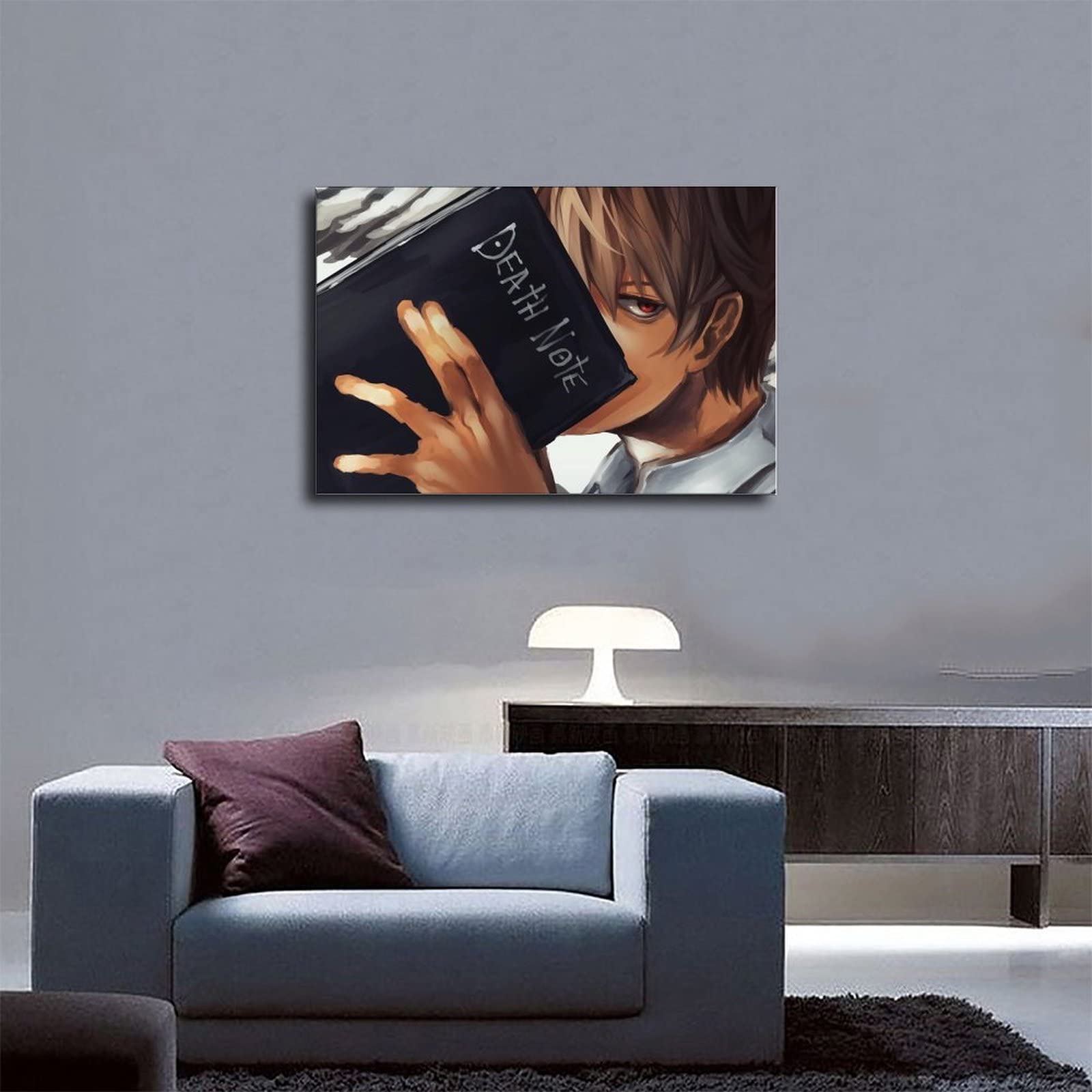 Poster Sur Toile Death Note 30x45 Cm - Décoration Murale Animé Pour Salon, Chambre, Bureau - 3