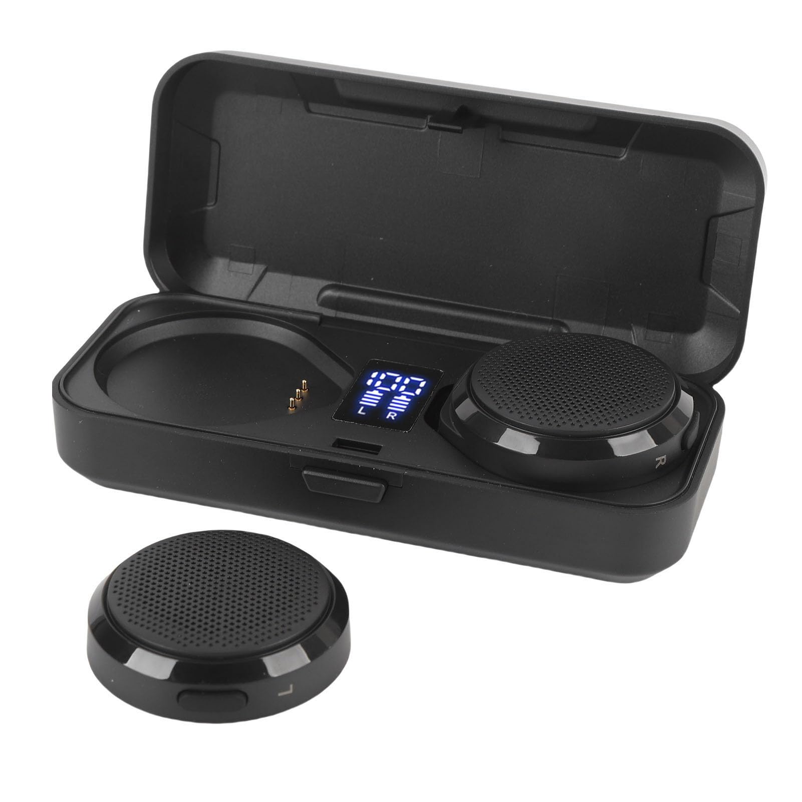 Hidyliu Auricolare Bluetooth per Moto con Telecomando per Cancellazione Attiva del Rumore per 50 Ore di Ascolto di Musica Wireless e Arrampicata su Sci