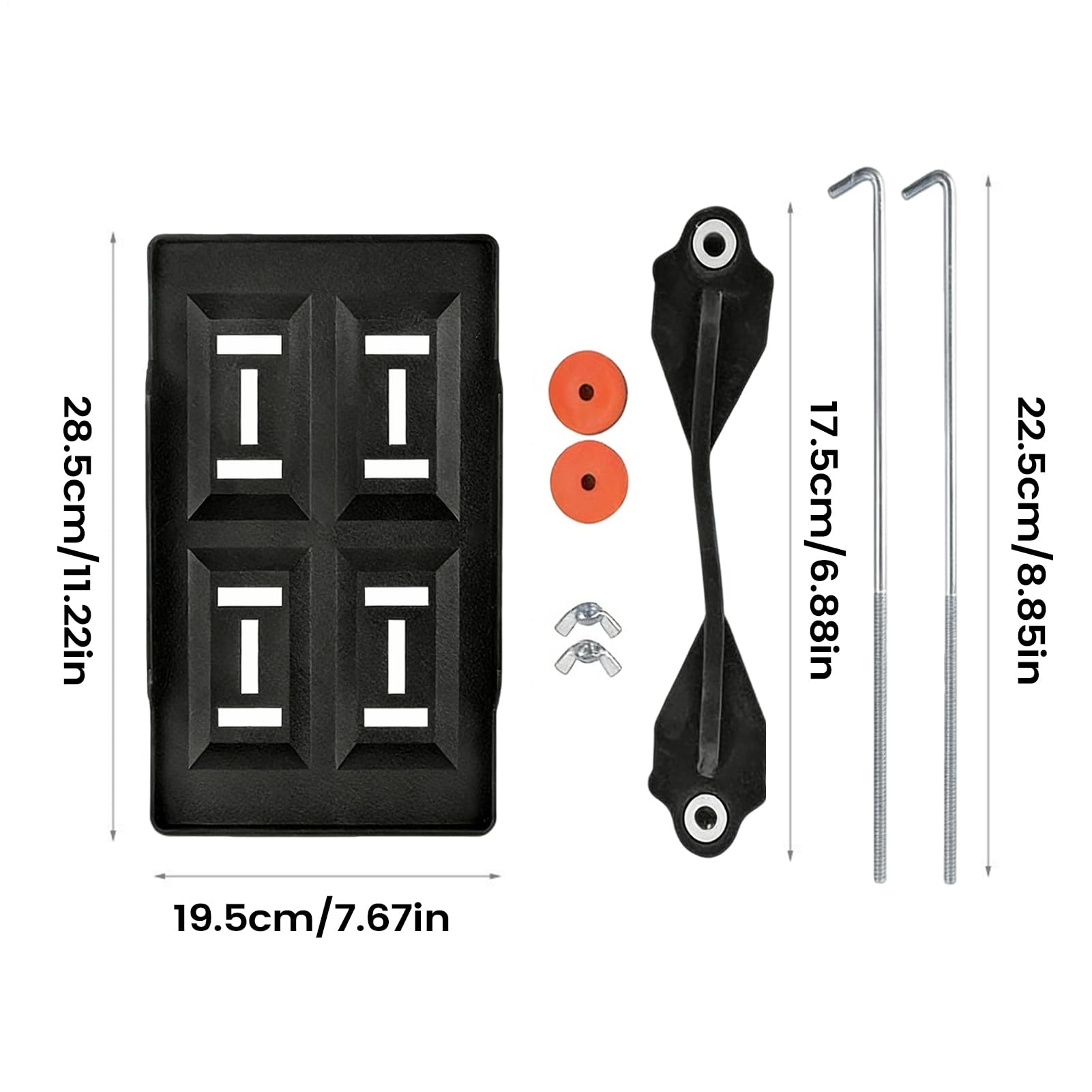 Soporte para Bandeja de Batería - Base Ajustable - Base de Montaje para Batería - para Vehículos, Remolques, Caravanas, Camiones, Barcos y Aplicaciones Marinas