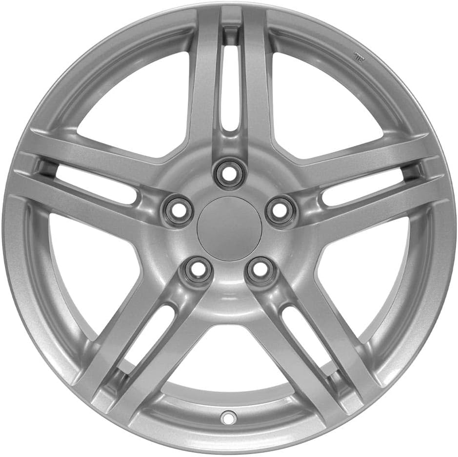 OE Wheels AC04 17 Inch Rim Fits TL Style 5x114.3 17x8 Gloss Silver - Hollander 71762 (1)