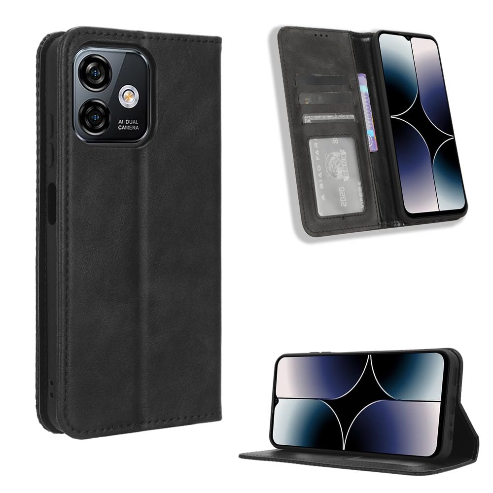 HAOYE Leather Folio Cover per Ulefone Note 16 Pro, Premium