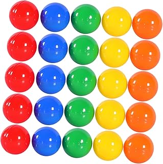 SAFIGLE 100pcs Lottery Kick Ball Funny Lottery Balls Seamless Balls Colored Lottery Balls Sphere Game Balls Raffle Game Balls