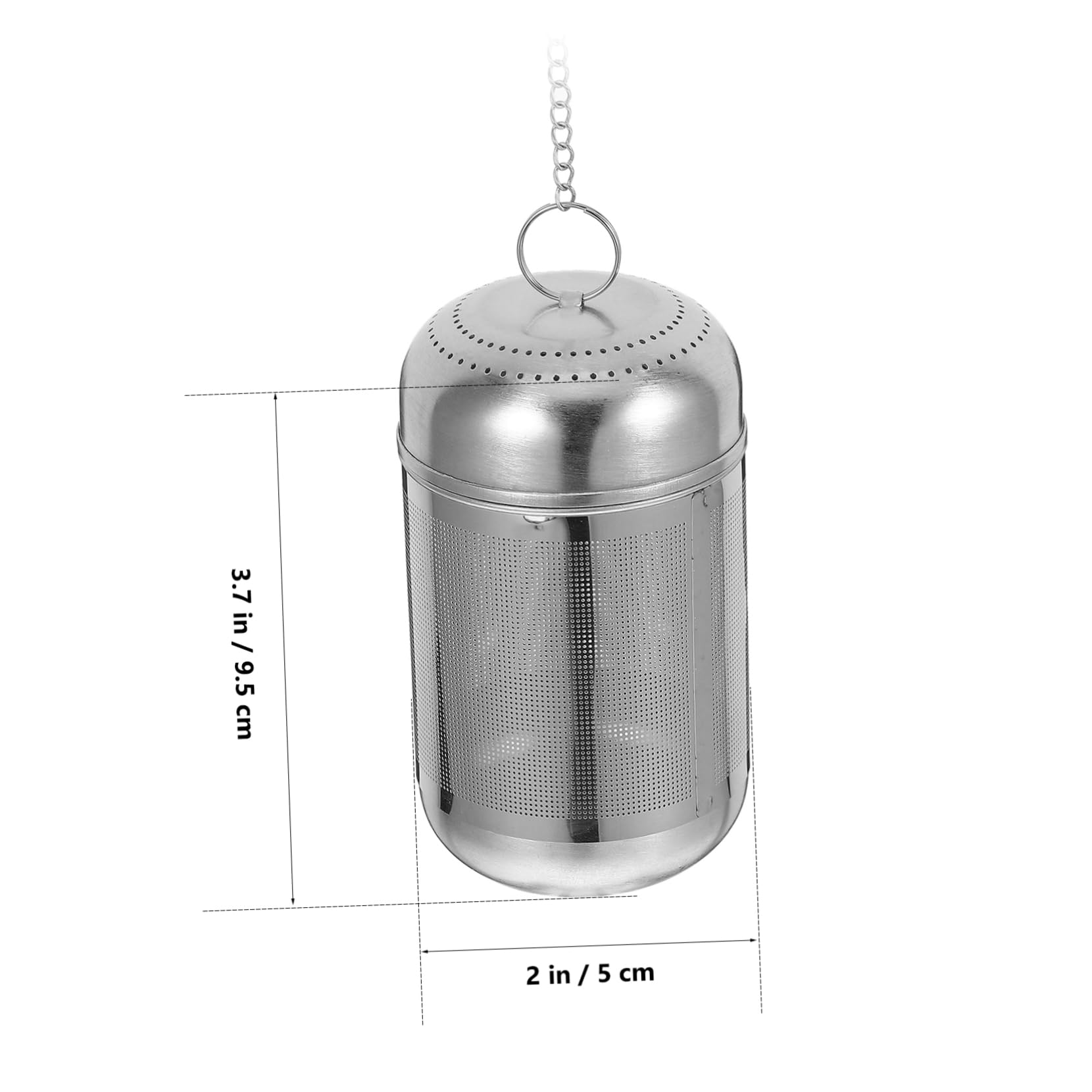 OFFSCH Steel Fine Mesh Seasoning Ball Tea Ball Anti-drop Hook Household Tea Infuser