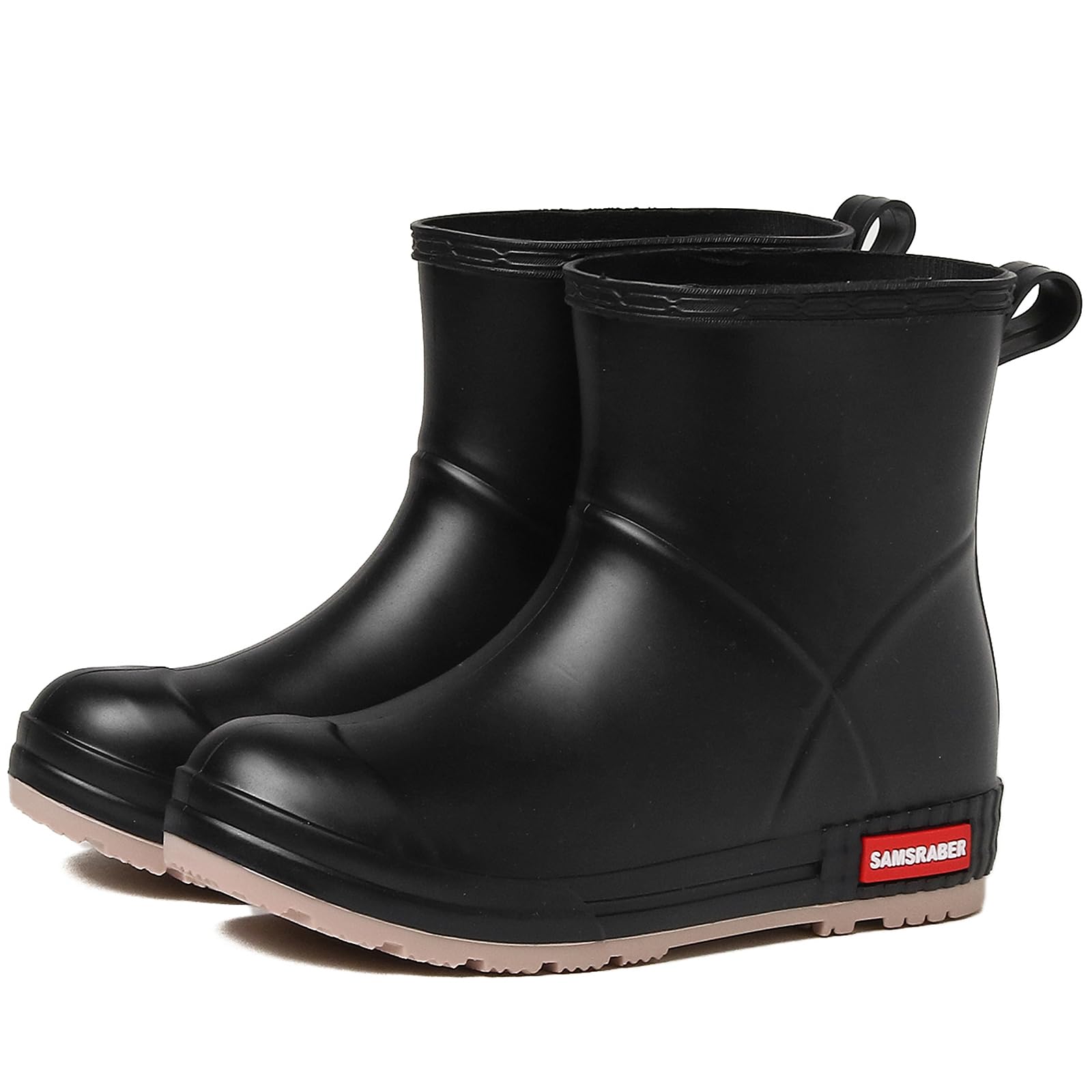 Rain Boots for Women and Men Waterproof Superior Anti-Slip Feature Rubber Rain Boots PVC Garden Rain Boots & Shoes Comfort Casual Outdoor Work Fishing Rubber Shoes Black