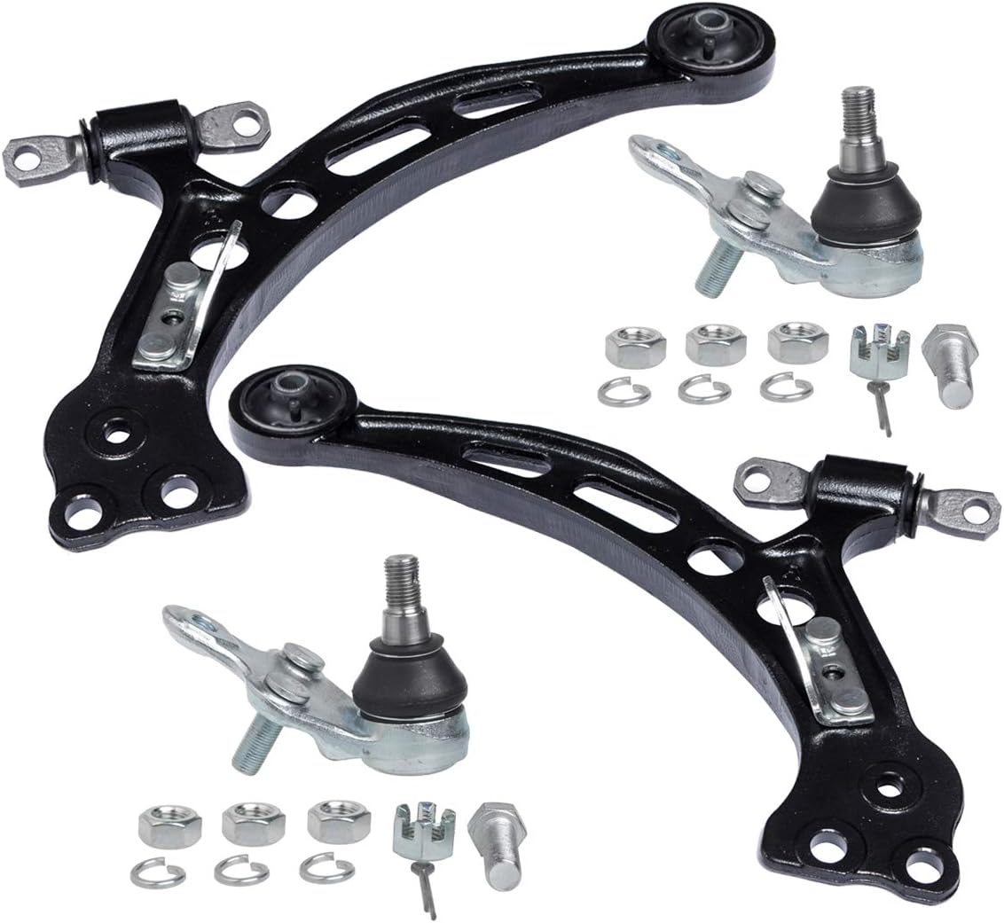 KEYOOG 4Pc Set K9499 x2 K640191 K640192 Front Lower Control Arm and Ball Joint Fit For 92-01 Le-xus ES300 [99-03 RX300] 92-01 To-yota Camry [95-97 Avalon (To 10/1997)] Passenger Driver Side Suspension