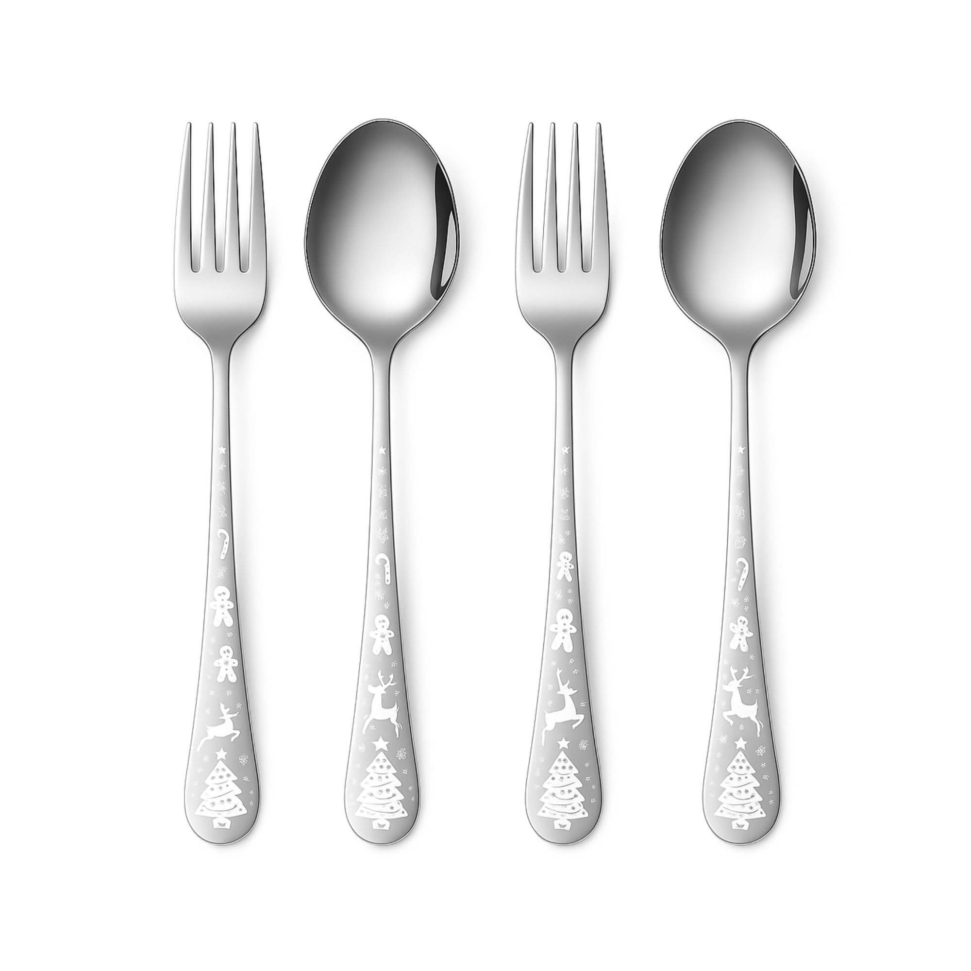 Korean Flatware Set - 4 Piece Stainless Steel -23