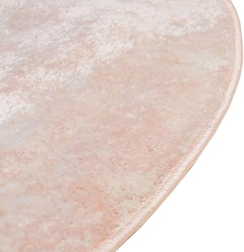 Miniatura 5 de Unique Loom Eos Collection - Alfombra boreal (5 pies 3 pulgadas, redonda, clavel rosadomarfil)