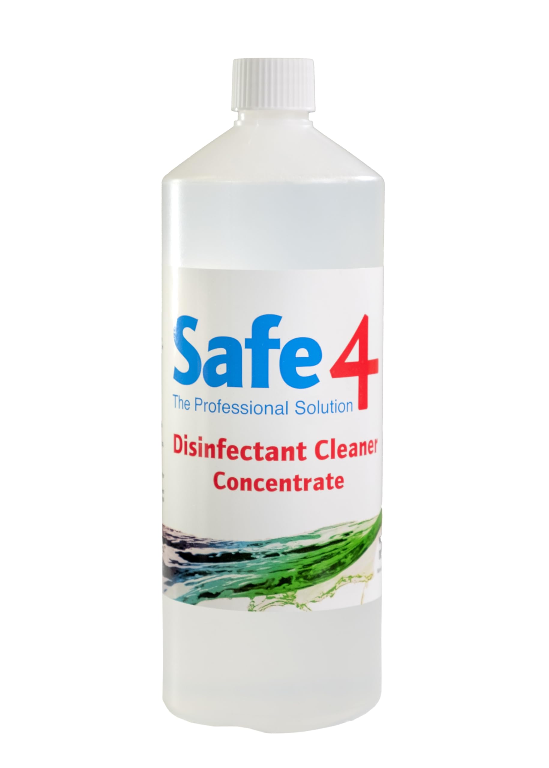 Safe4 1L Professional Disinfectant Cleaner Concentrate (Unscented)