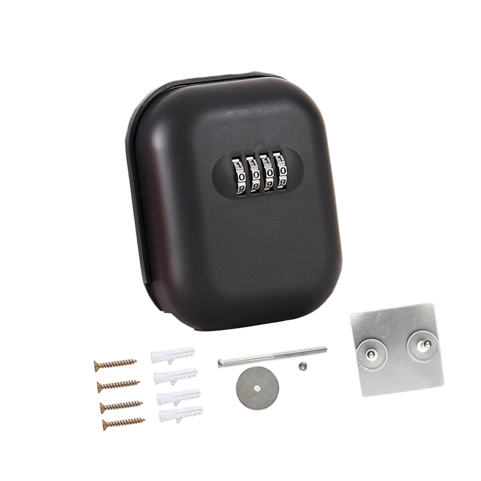 UJEAVETTE Key Lock Box Wall Mount Waterproof Password Box for Outdoor Apartment Office black-picture-28