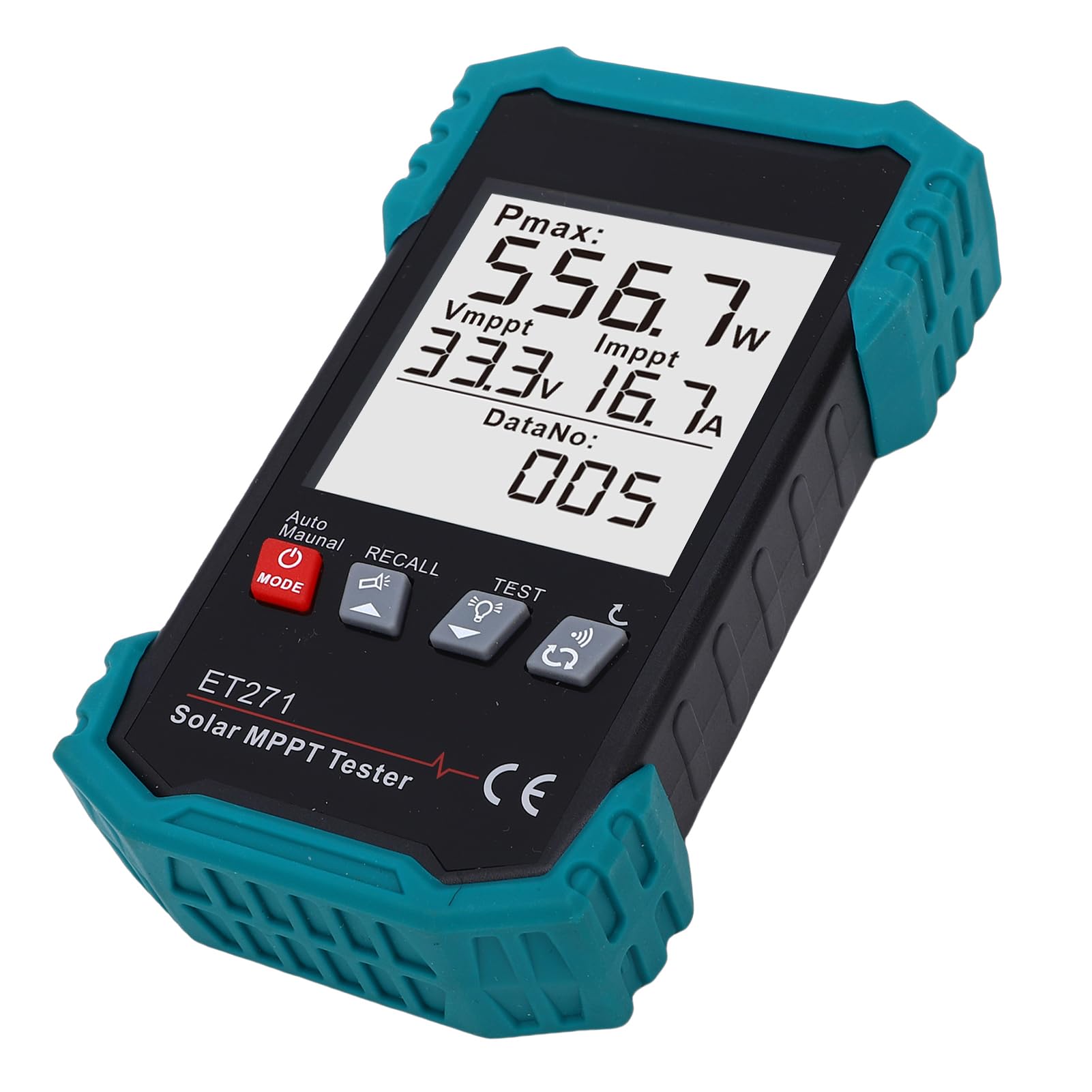 SIXRUN Tester per Pannelli Solari da 2000 W, Multimetro Fotovoltaico per Misuratori Fotovoltaici MPPT con Display LCD per la Risoluzione dei Problemi della Tensione a Circuito Aperto