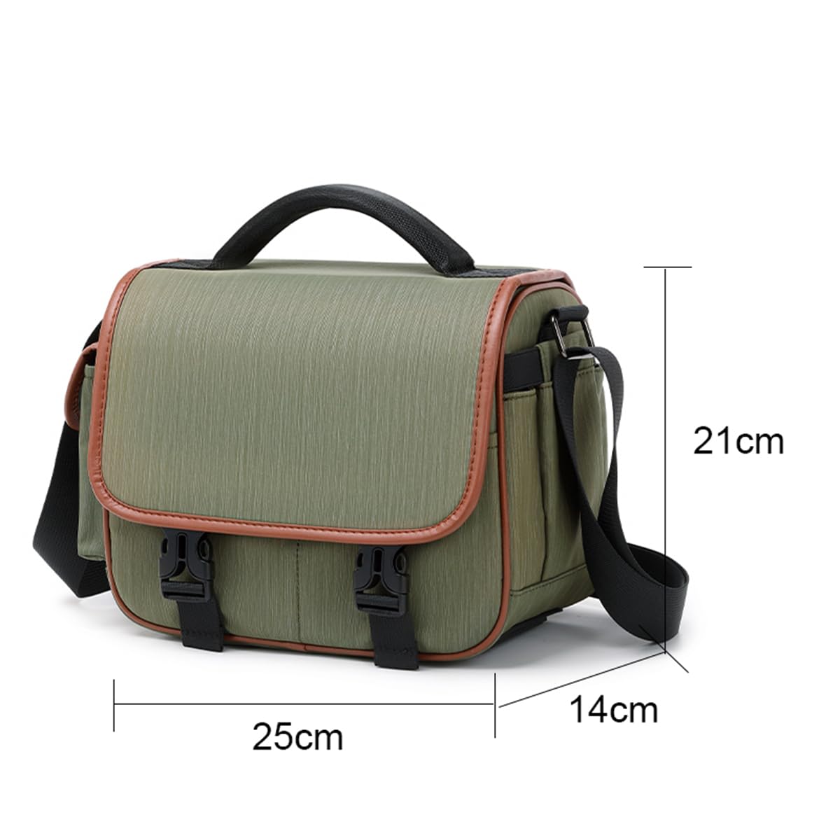 Sacoche pour Appareil Photo SLR Sacoche étanche et Antichoc pour Appareil Photo DSLR Sacoche pour Appareil Photo à bandoulière Unique, Vert