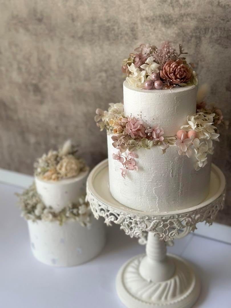 グレイッシュなバラのクレイケーキ グレイッシュなバラのクレイケーキ