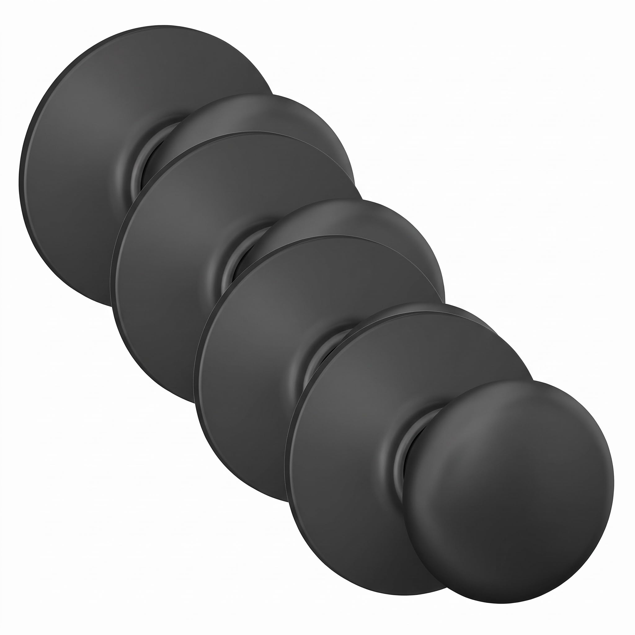 Schlage Plymouth Matte Black Door Knob - Passage Lock -20