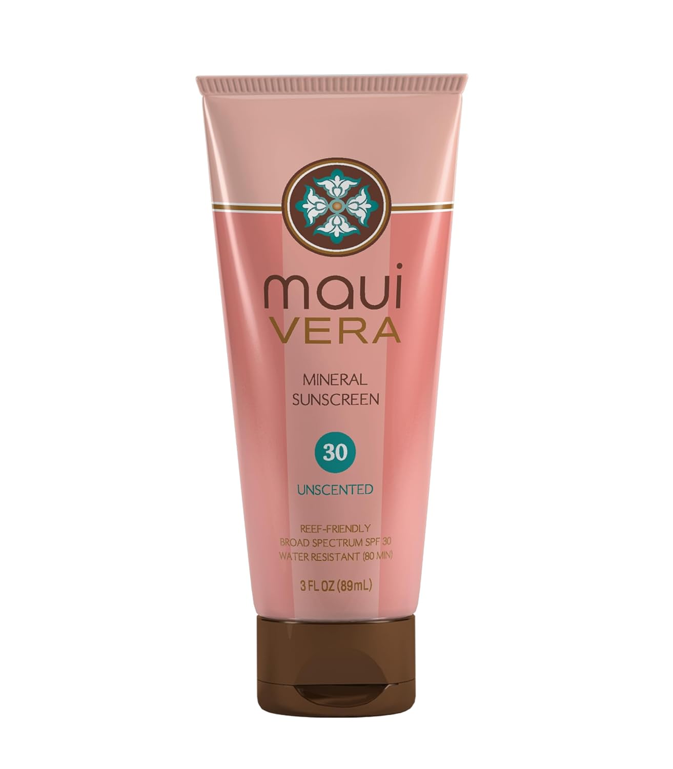 SPF 30 Mineral Sunscreen - Unscented (3.0 oz) Water-Resistant up to 80 minutes, TSA Approved