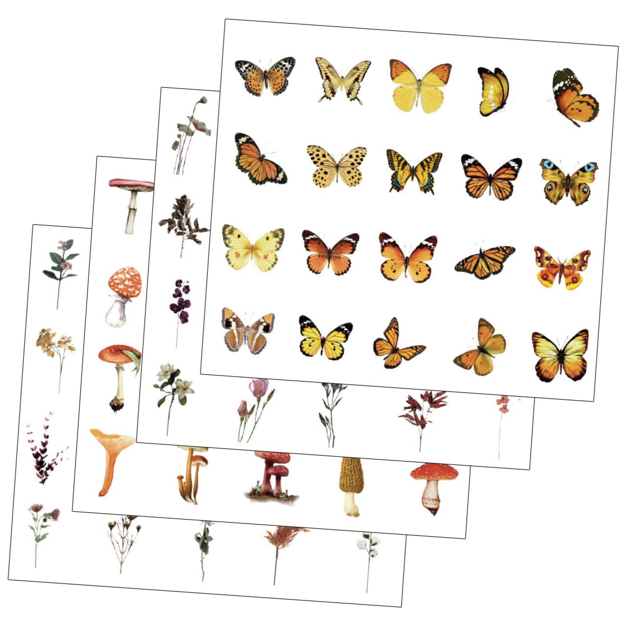 ARTIBETTER 20 Ensembles D'autocollant Rétro Mignon Ancien Journal Millésime Stickers Autocollants Mariage Décalcomanies De Scrapbooking Autocollant Décoratif Pvc