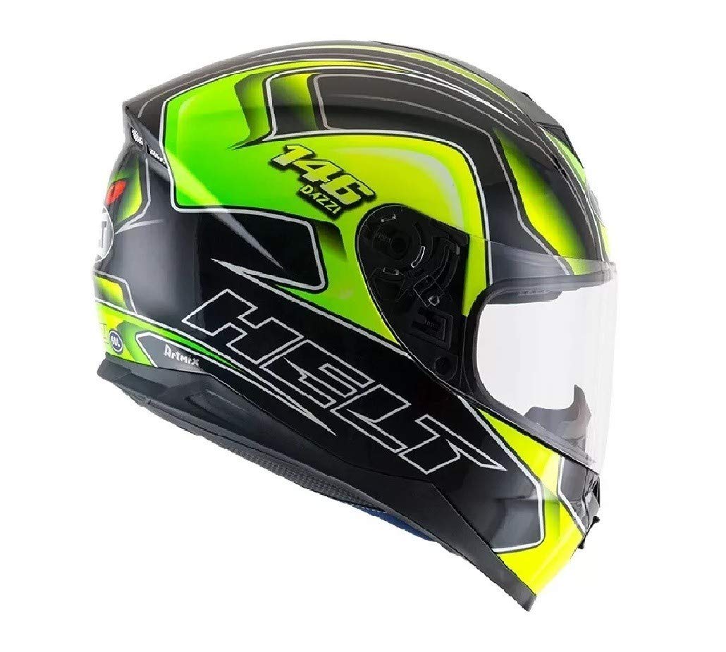 その他 emDASH AMANOJAKI HYPE GREEN G.I.D Capacete Helt New Race Dazzi Fechado Moto Verde Tam 61 | Amazon.com.br