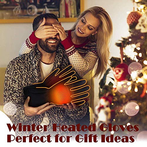 Luvas aquecidas, Andoer Luvas Aquecidas para Homens Mulheres Luvas Térmicas de Aquecimento Elétricas