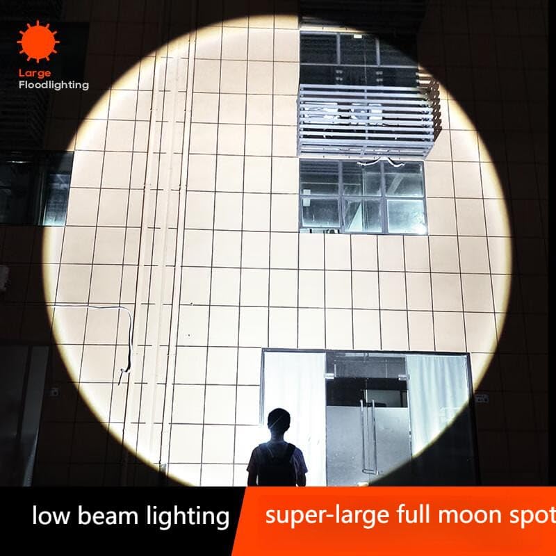 Image of RL-M19 150W Flashlight | Zooming Head | 3000mAh Type-C Rechargeable Torch | Aluminum Alloy Metal Body | Type-C Fast Charging Torch for Night & Outdoor
