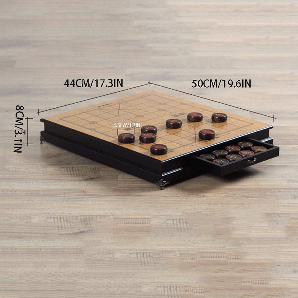 Scacchi SetMahogany di scacchi cinesi con pedale in palissandro rosso pezzi in cassetti for 2 giocatori gioco di sviluppo intellettuale regalo creativo Regali per gli amanti e gli studenti di scacchi