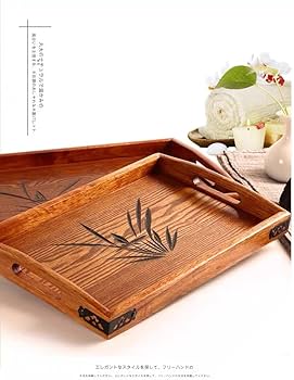 Amazon｜トレイ キッチントレイ天然ヴィンテージ木製36/ 45/50/60/70cm