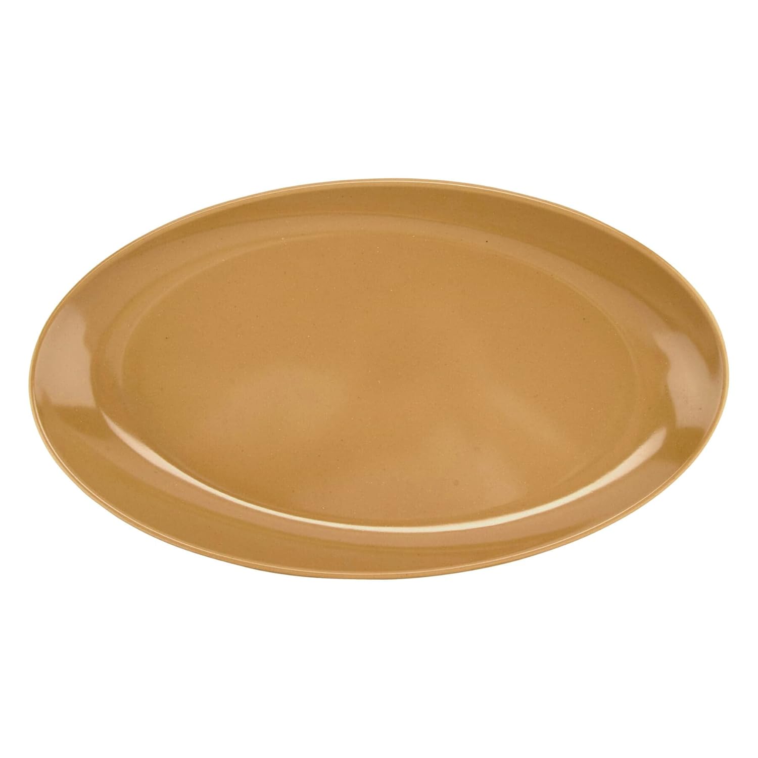 G.E.T. OP-1690-LT Latte 16 Oval Serving Platter Dishwasher Safe Melamine Plastic, Osslo Collection