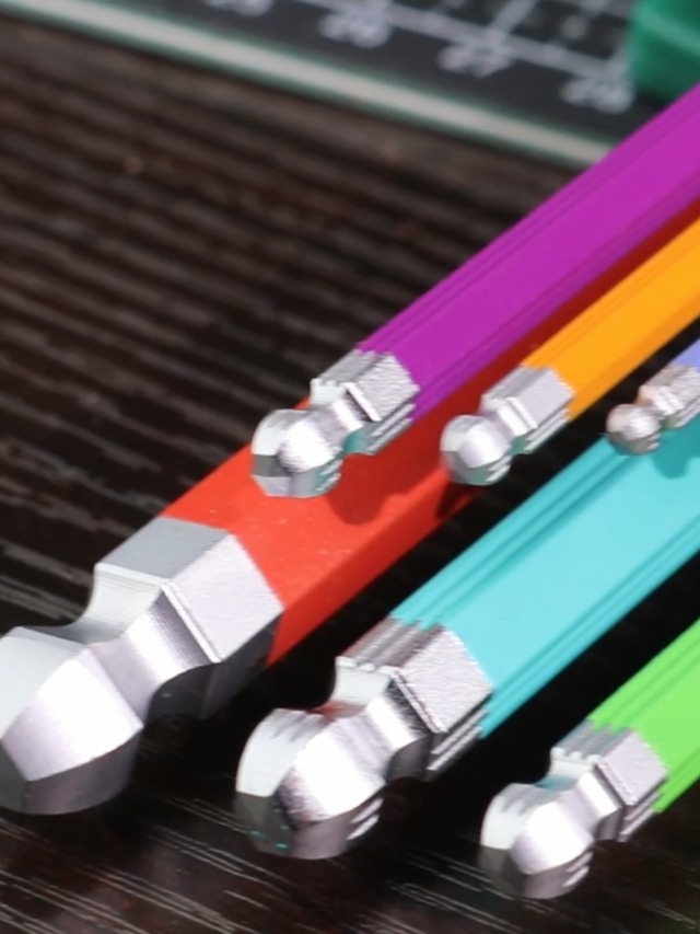 LAOA 17-Piece Hex Key Allen Wrench Set,Colorful Multifunctional