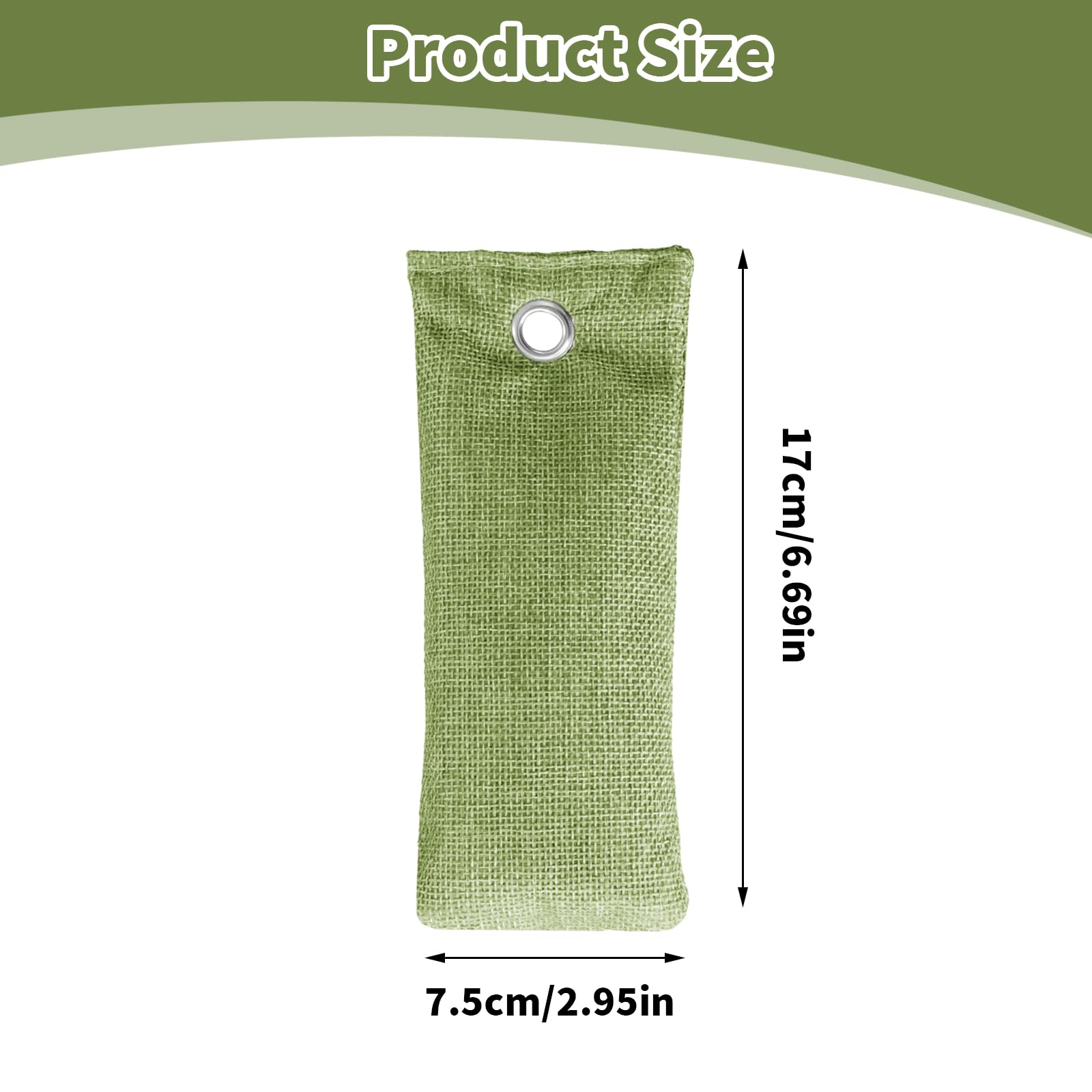 4 Bolsas Carbón Activo de Bambú, 75g Desodorante Natural Antihumedad y Eliminador de Olores para Casa, Coche, Armarios, Zapatos, Purificadoras de Aire