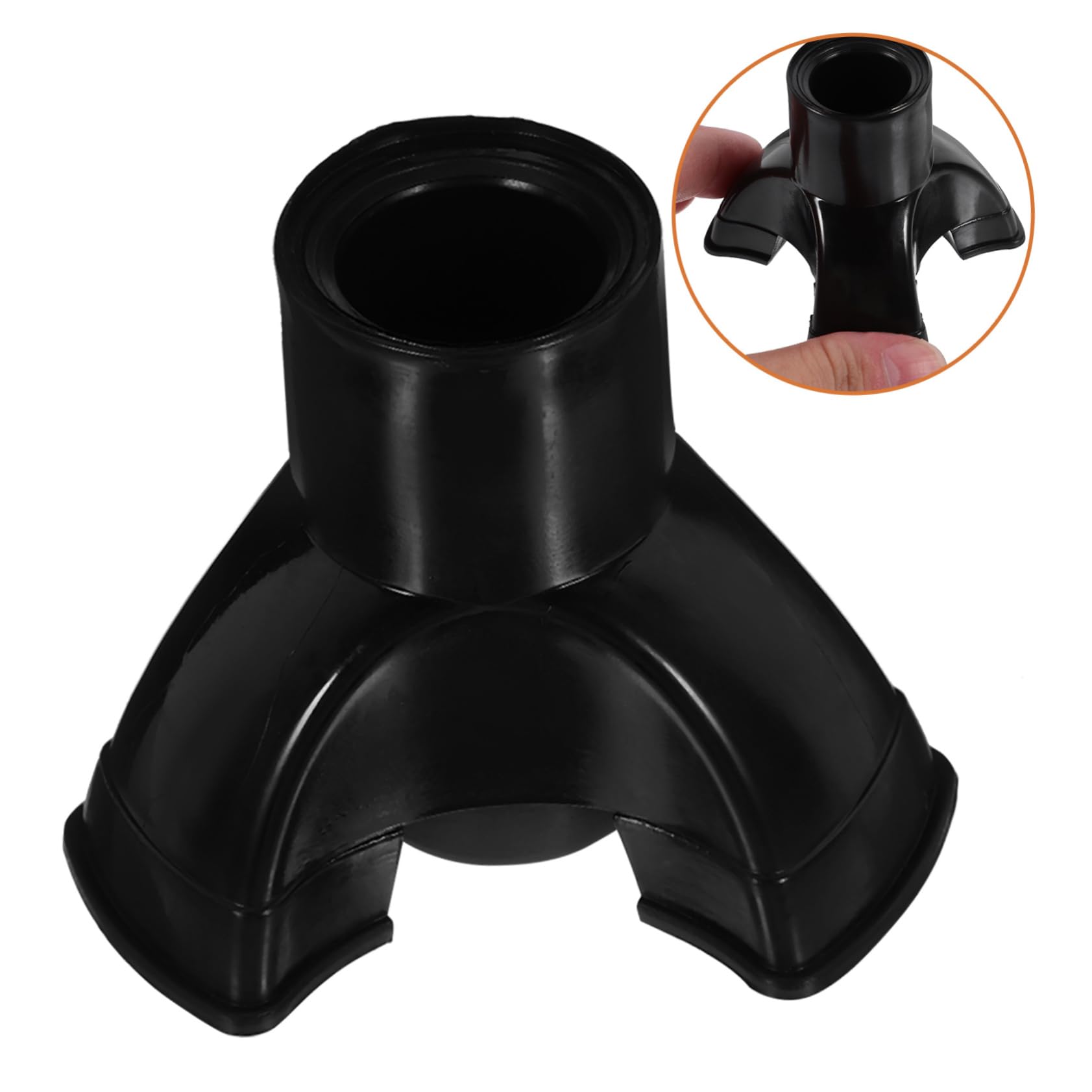 3 Sätze Krücken Beschützer Gehstock Wandern Schutz Tipps Gehen Stockspitzen Aus Gummi Trekkingstöcke Anti-rutsch-spitze Rohrspitzen Pvc Black 4 Stück * 3