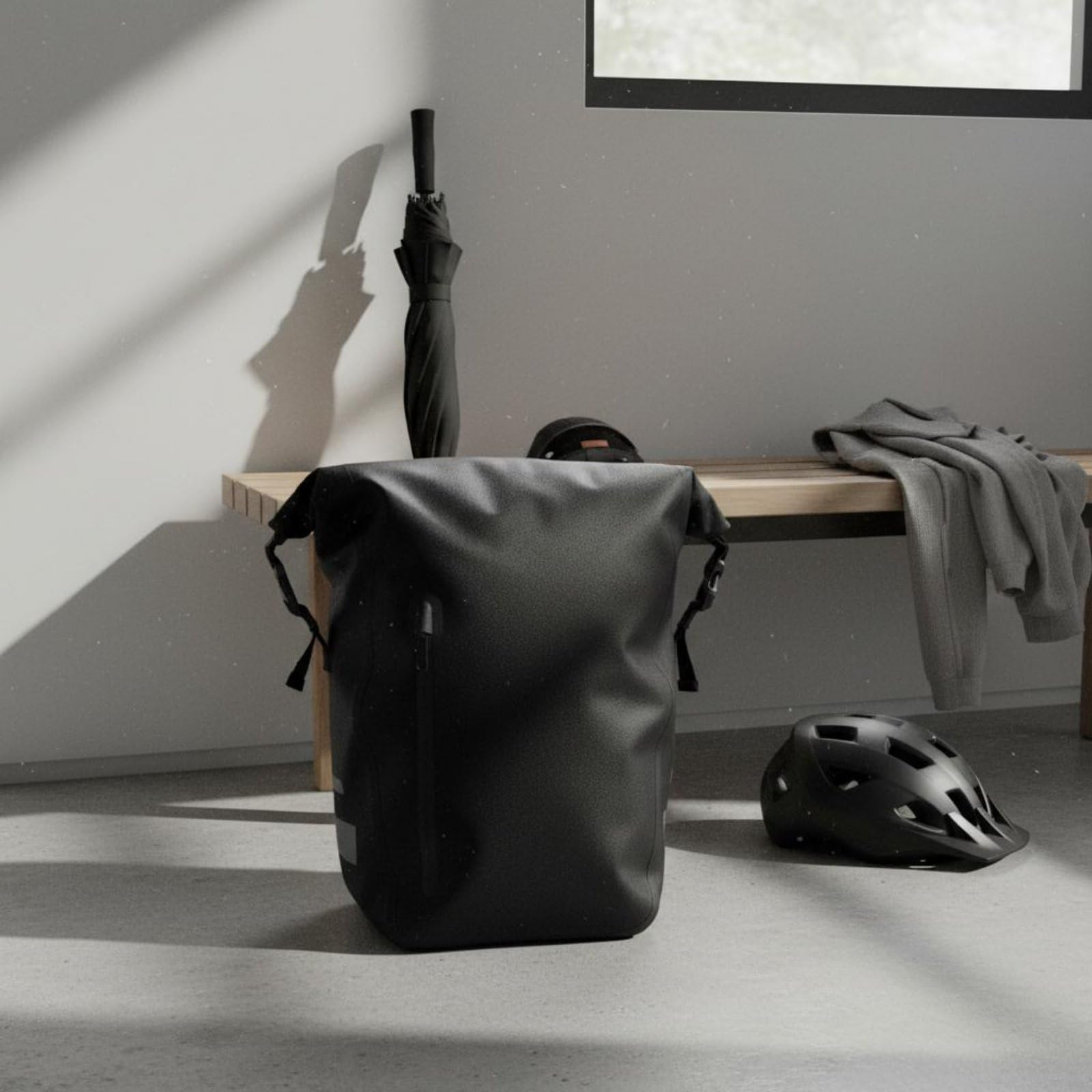 Fahrradtasche wasserdichte Lenkertasche Gepäckträgertasche Rahmentasche mit TPU Beschichtung Und Reflexdetails Schnelle Montage Am Gepäckträger für Einkauf Wochenendtrip Camping