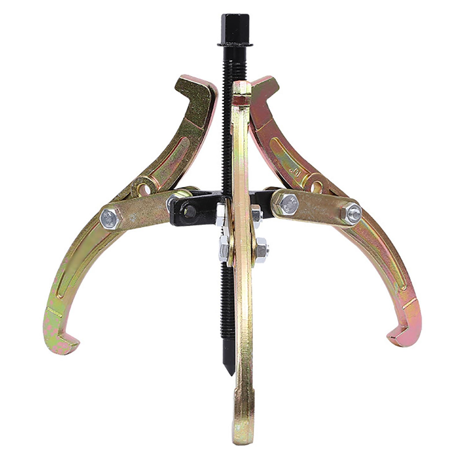 Herramienta de extracción de rodamientos de tres mandíbulas, reparación automotriz, extractor de acero al carbono para ruedas, bujes, engranajes, poleas, capacidad de 150 libras, 6 pulgadas de
