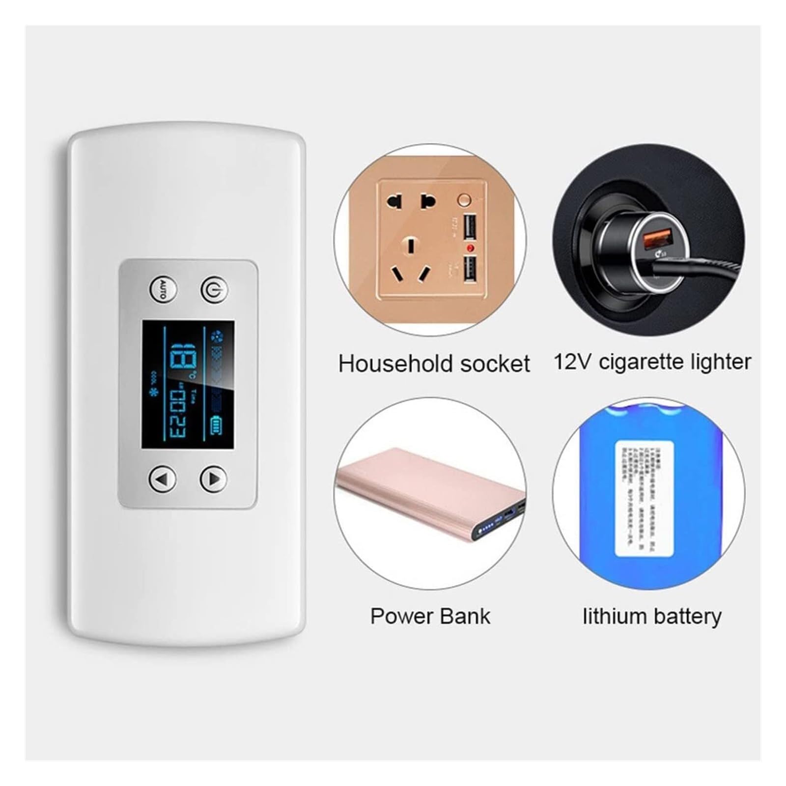 Estuche Térmico para Insulina Portátil - Nevera Médica Recargable con Pantalla Digital, Silencioso y Adaptador Coche - Organizador Compacto Medicamentos (3 Bolígrafos/12 Cartuchos)