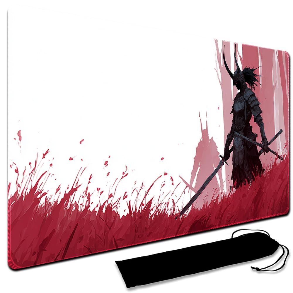 MTG Playmat,With Waterproof Storage black Bag Szie 60 x 35CM , With Zone MTG playmat Stitched Edges Game Play Mat Trading Card Game Playmats TCG Game Mat (No Zone,9)