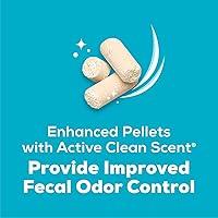 Vista 2 de Cat Breeze - Pellets de arena mejorados, aroma Active Clean, recarga de 7 libras con toallitas Aurora Pet Care