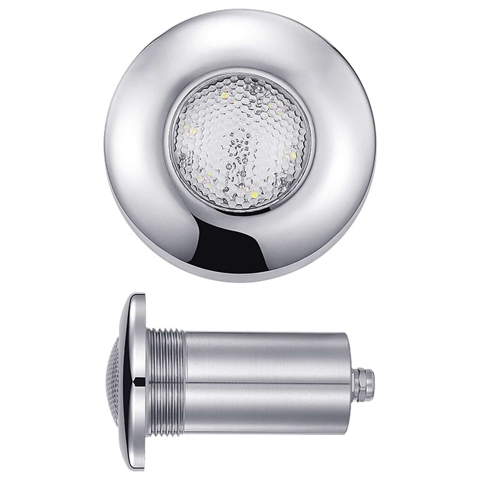 Luci della piscina, Lampada da parete subacquea in acciaio inossidabile con luce a LED colorato che cambia colore in vetro(Yellow,78MM 10W)