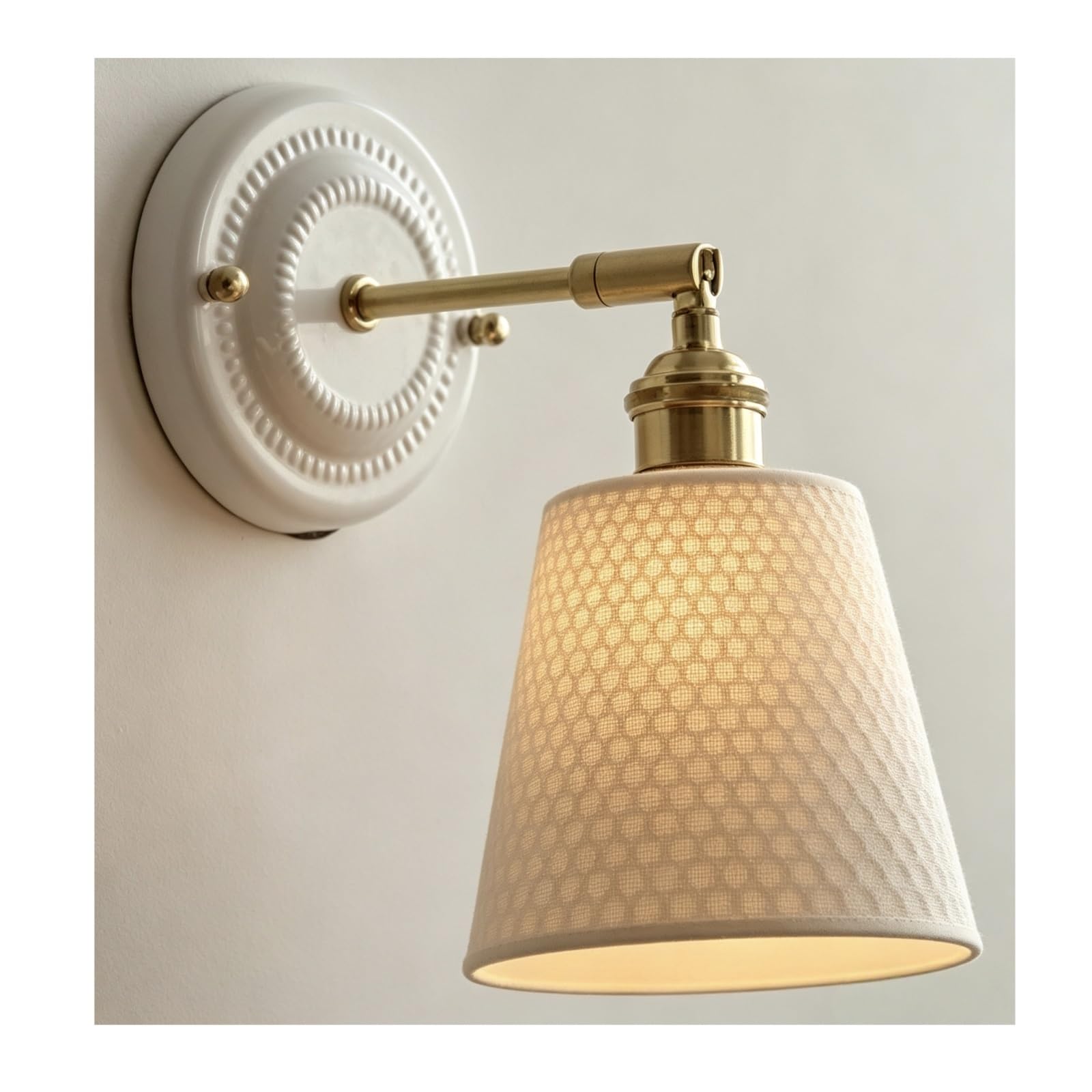 FEITENGDA Single Head Three Tone Wall Sconce Adjustable Wall Light