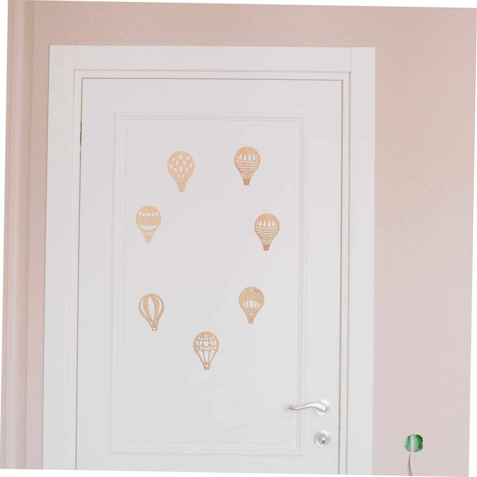 PHENOFICE Hot Air Balloon Ornaments 30pcs Wood Chips Boys and Toys Hand-Painted Graffiti Dec