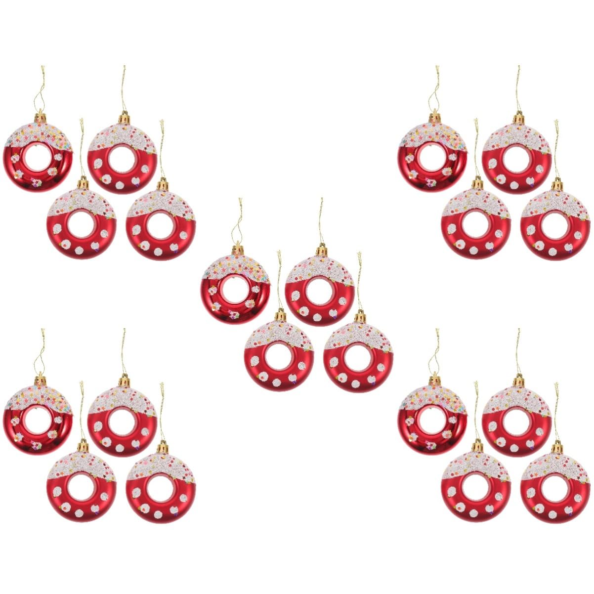 Décoration de sapin de Noël lot de 5 pour une ambiance chaleureuse