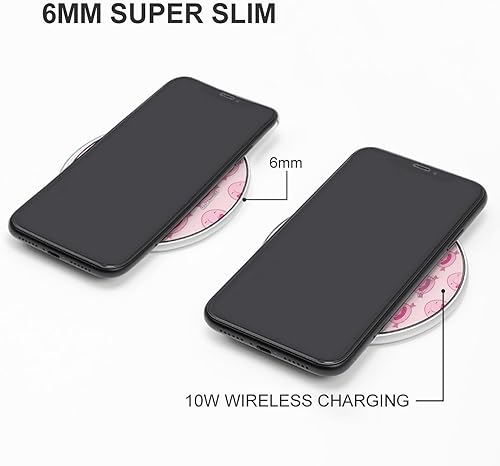 Miniatura 3 de Happy Blobfish Wireless Charger Pad 10W Fast Charging Pad Compatible with iPhone 15 14 13 12 Series Samsung Galaxy Series