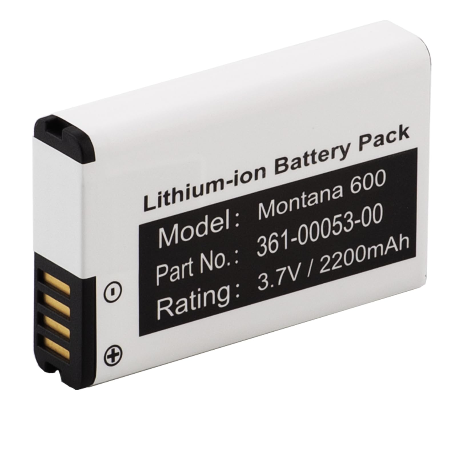 Batterie Li-ion compatible avec Garmin Alpha 100 Handheld, Monterra, Montana 600, 600T, 600T Camo, 650, 650T. Remplace 010-11599-00, 010-11654-03, 361-00053-00, Li-Ion 2200 mAh