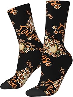 874 Office Socks, You Had Me At Tacos Running Socks Unisex Socks Sustainable Trainer Socks For Baseball Women Basketball 40cm