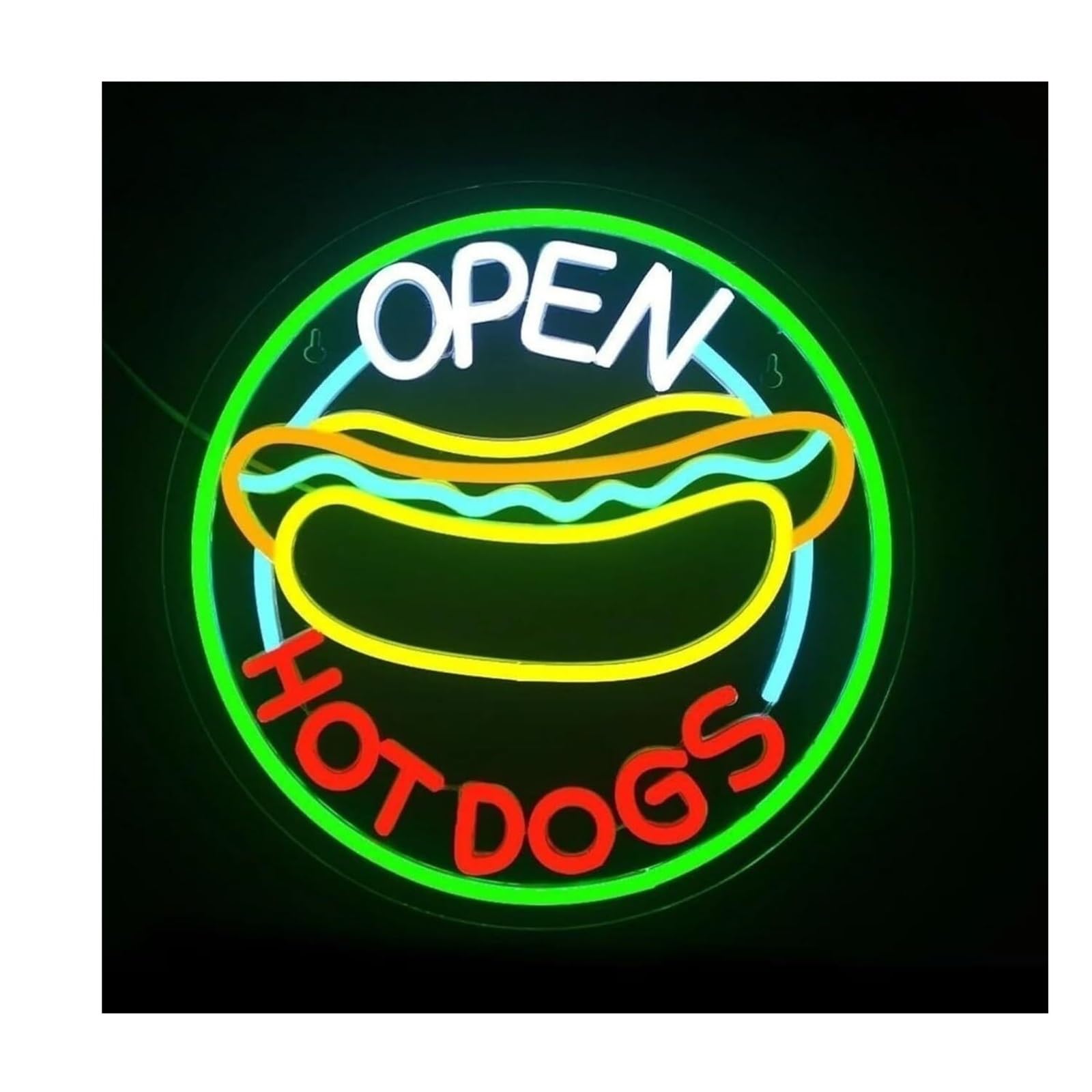Zynther Neon lamp Soothing Ambiance Neon Signs Commercial Powered by, Adjustable Brightness, Open Lights