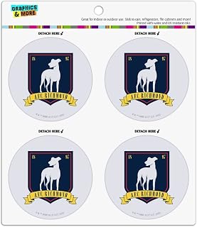 Ted Lasso A.F.C. Richmond Refrigerator Fridge Locker Vinyl Circle Magnet Set
