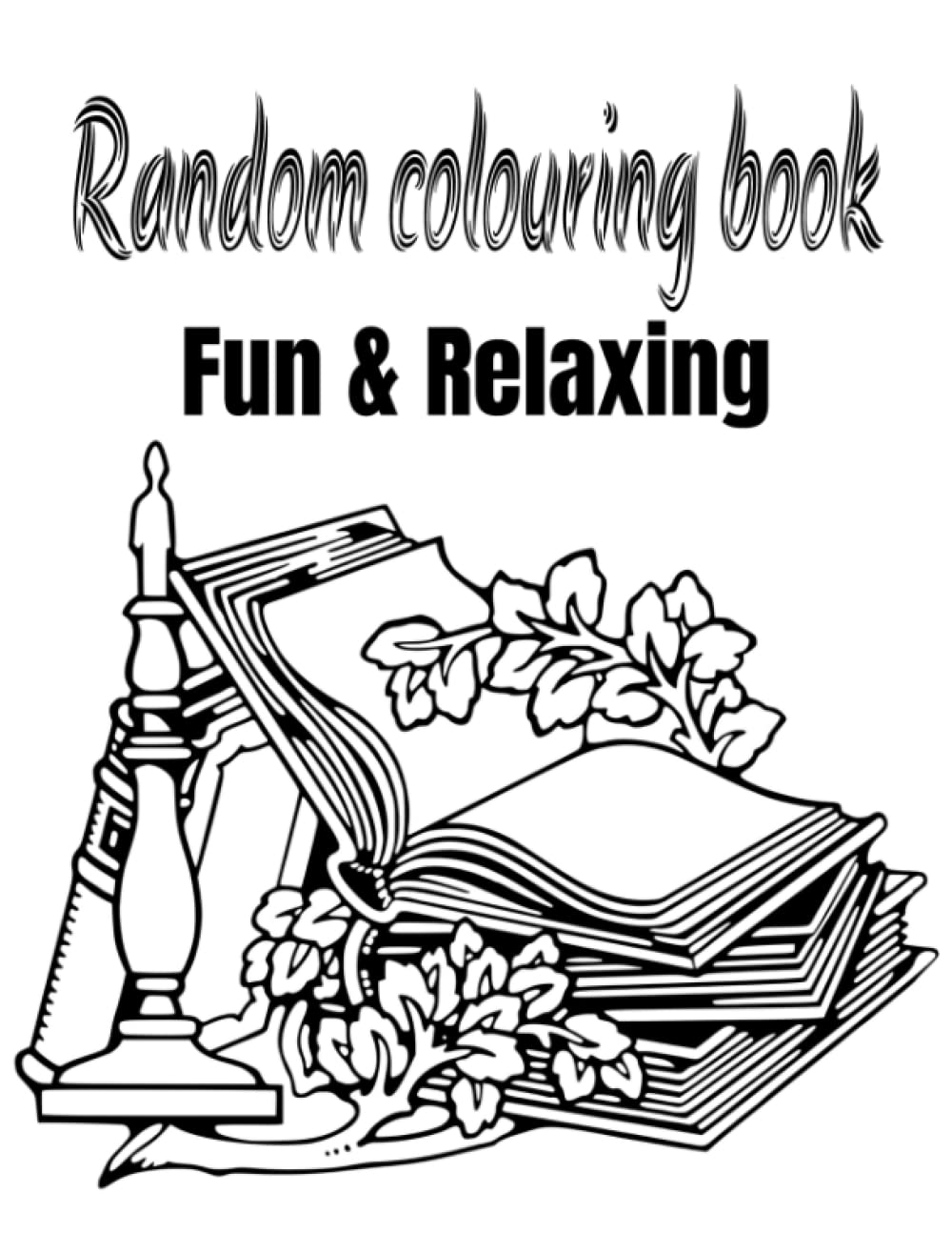 Random Colouring Book: black and white