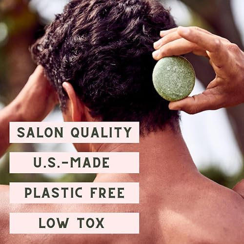 Miniatura 3 de Paquete económico de champú y acondicionador sólido de aceite de argán, fabricado en Estados Unidos, sin colores ni fragancias artificiales, vegano,